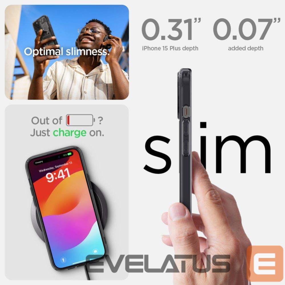 Kitos prekės Spigen Transparent || White