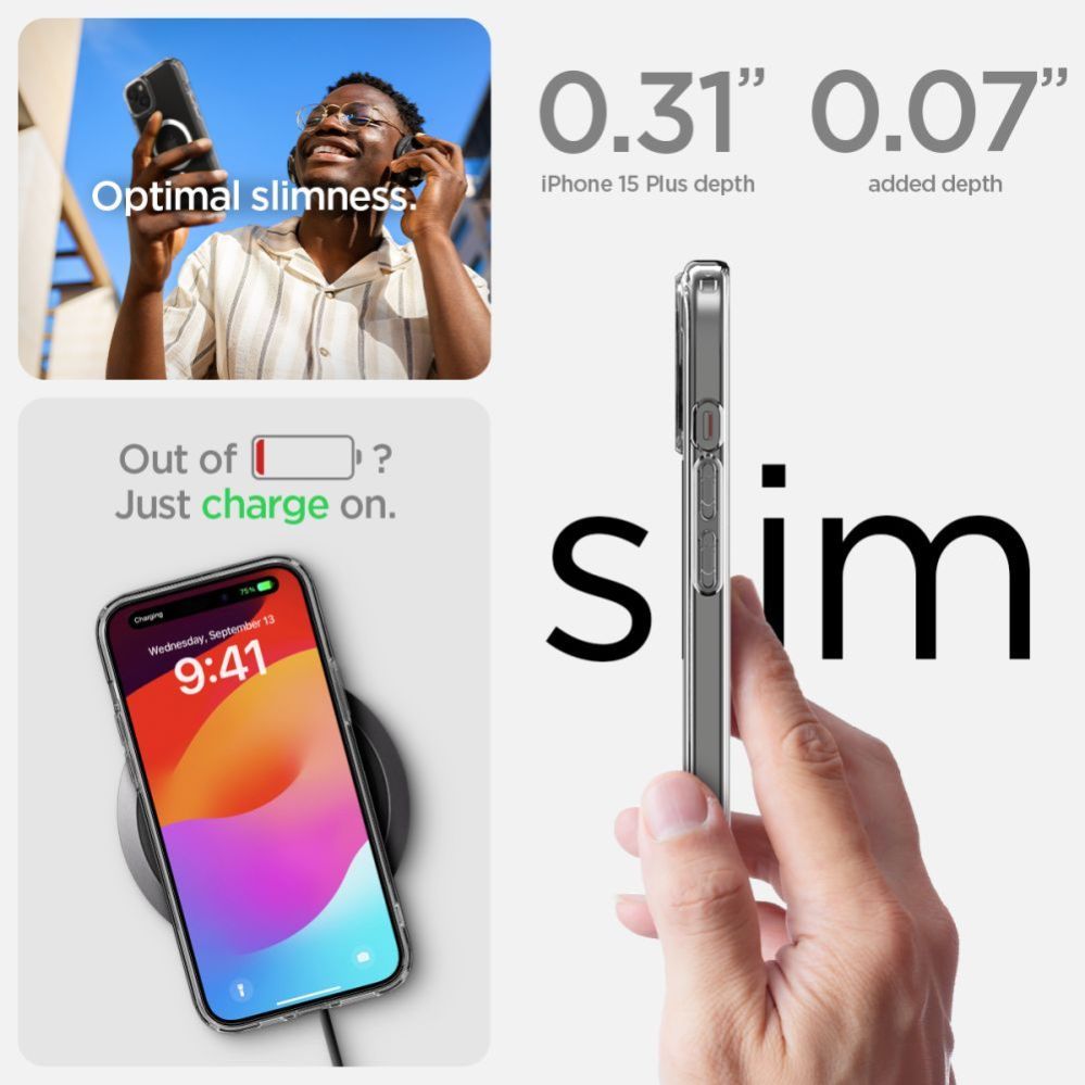 Kitos prekės Spigen Transparent || White