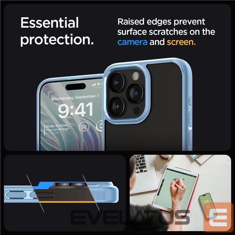 Kitos prekės Spigen Transparent || Blue