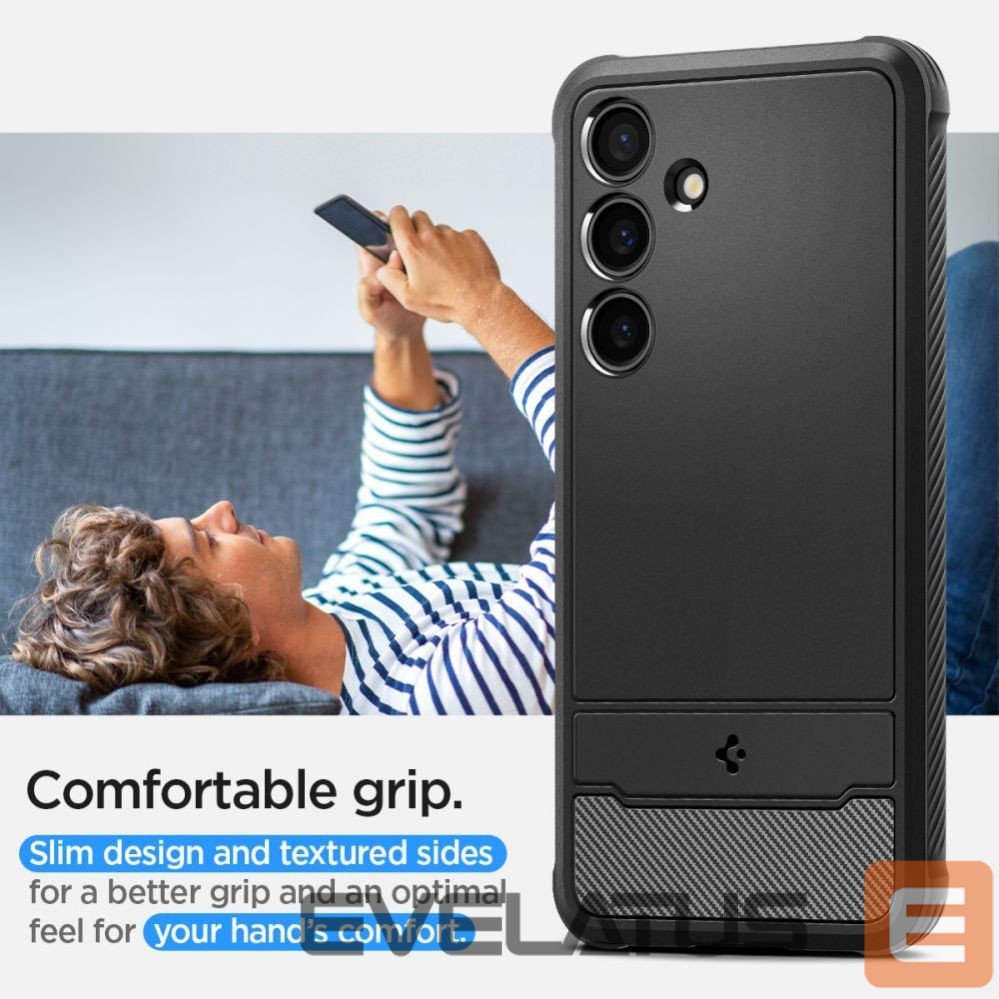 Kitos prekės Spigen Spigen Rugged Armor Case for Samsung Galaxy S24 - Matte Black