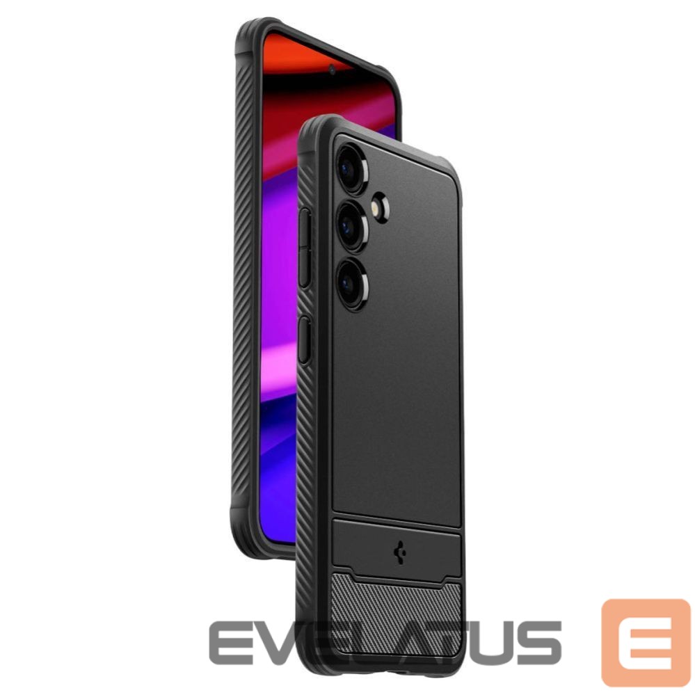 Kitos prekės Spigen Spigen Rugged Armor Case for Samsung Galaxy S24 - Matte Black