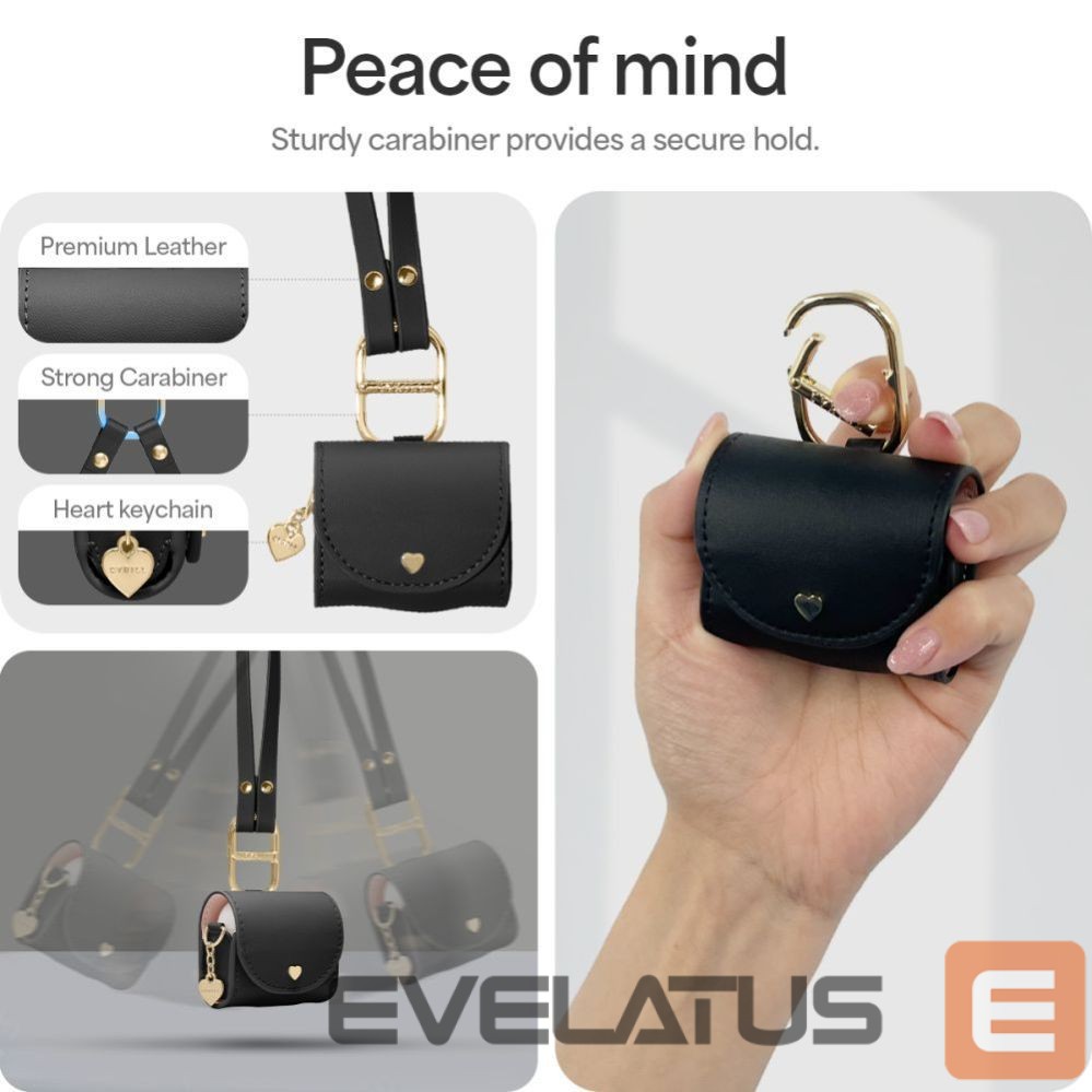 Kitos prekės Spigen Spigen Cyrill Mini Bag for AirPods 4 - Black