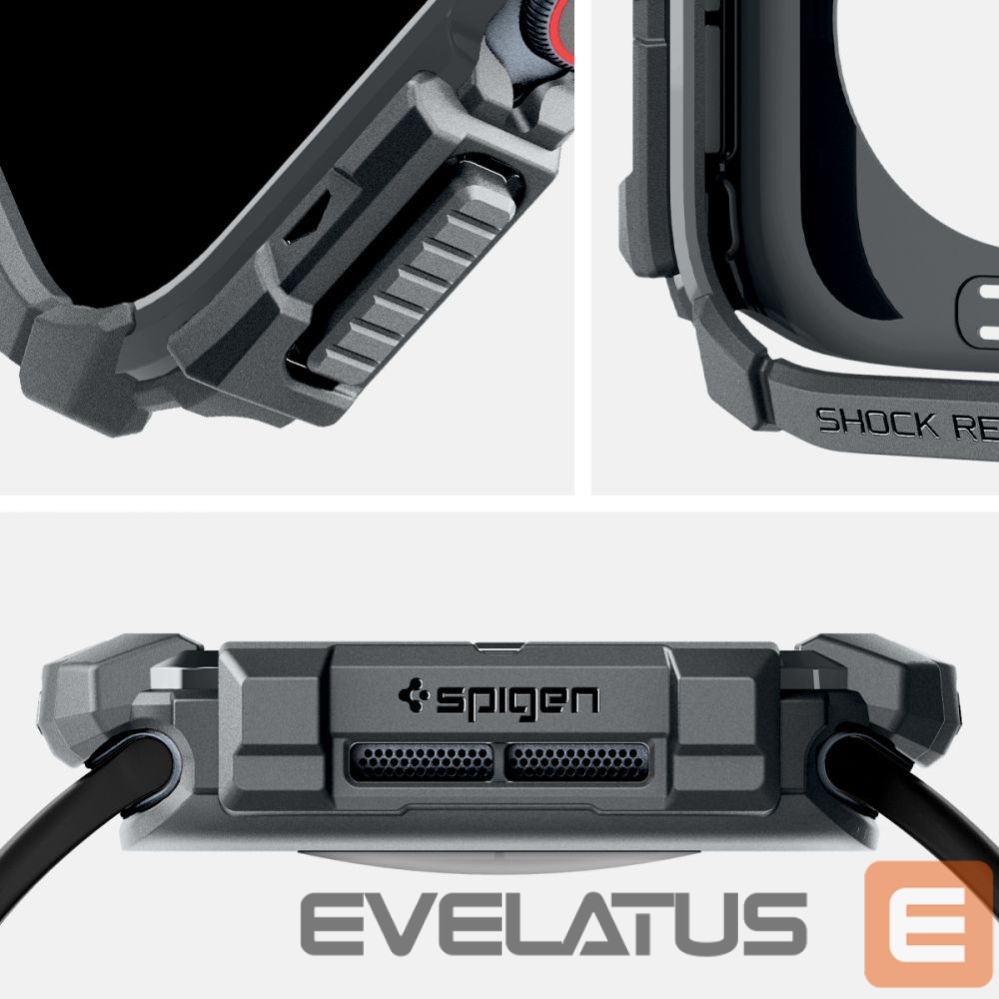 Kitos prekės Spigen Spigen Rugged Armor Case for Apple Watch 10 46mm - Gray