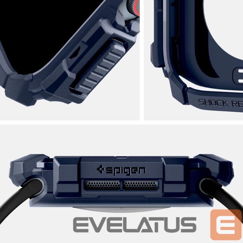 Kitos prekės Spigen Spigen Rugged Armor Case for Apple Watch 10 46mm - Navy Blue
