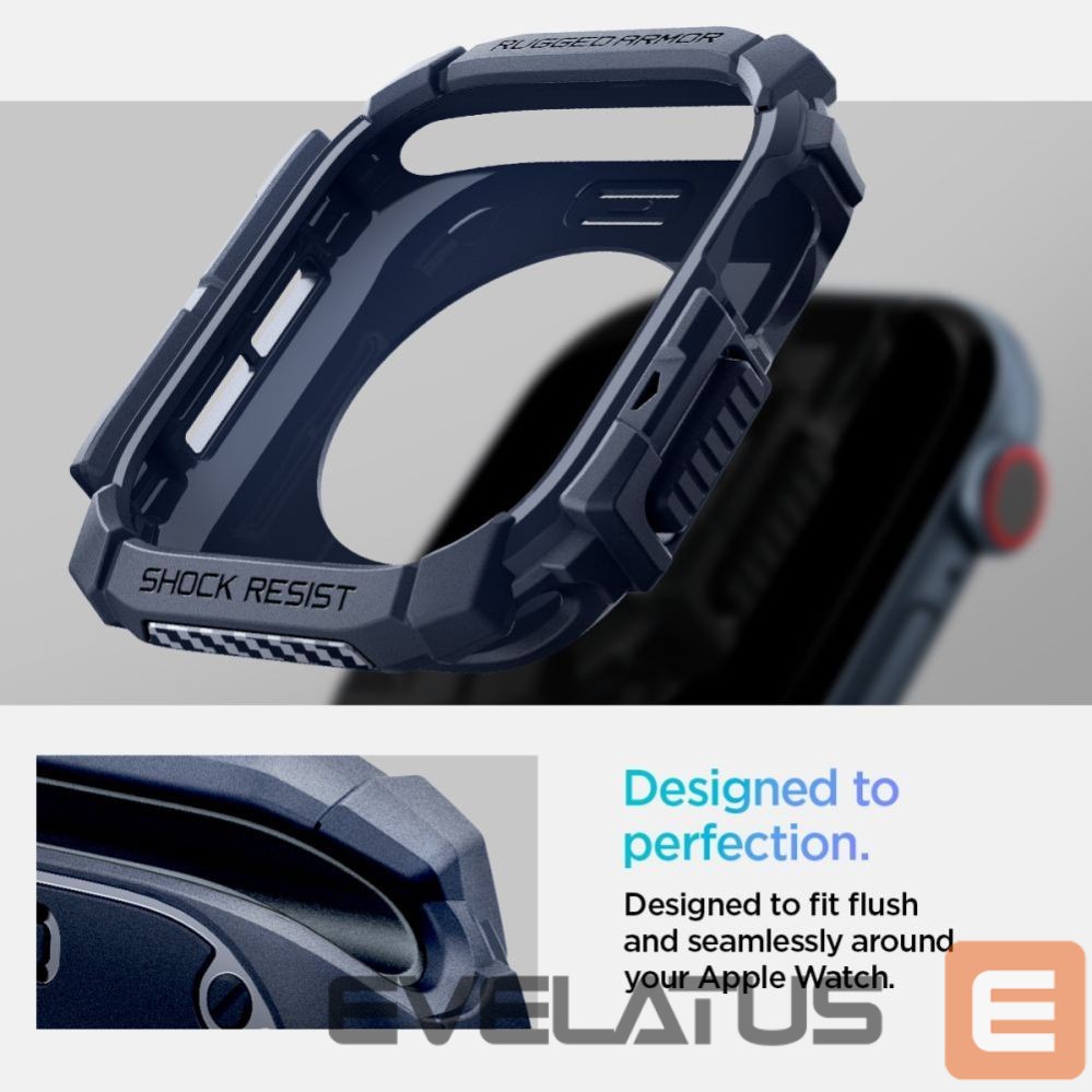 Kitos prekės Spigen Spigen Rugged Armor Case for Apple Watch 10 46mm - Navy Blue
