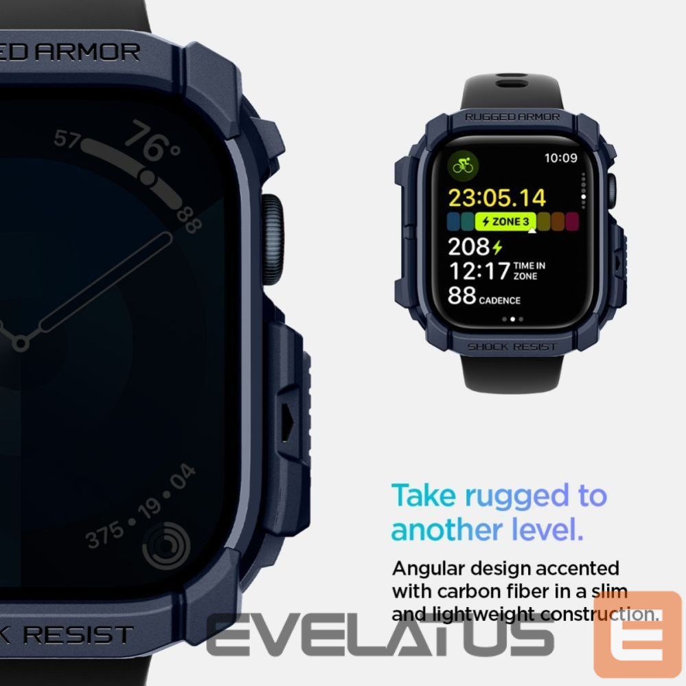 Kitos prekės Spigen Spigen Rugged Armor Case for Apple Watch 10 46mm - Navy Blue