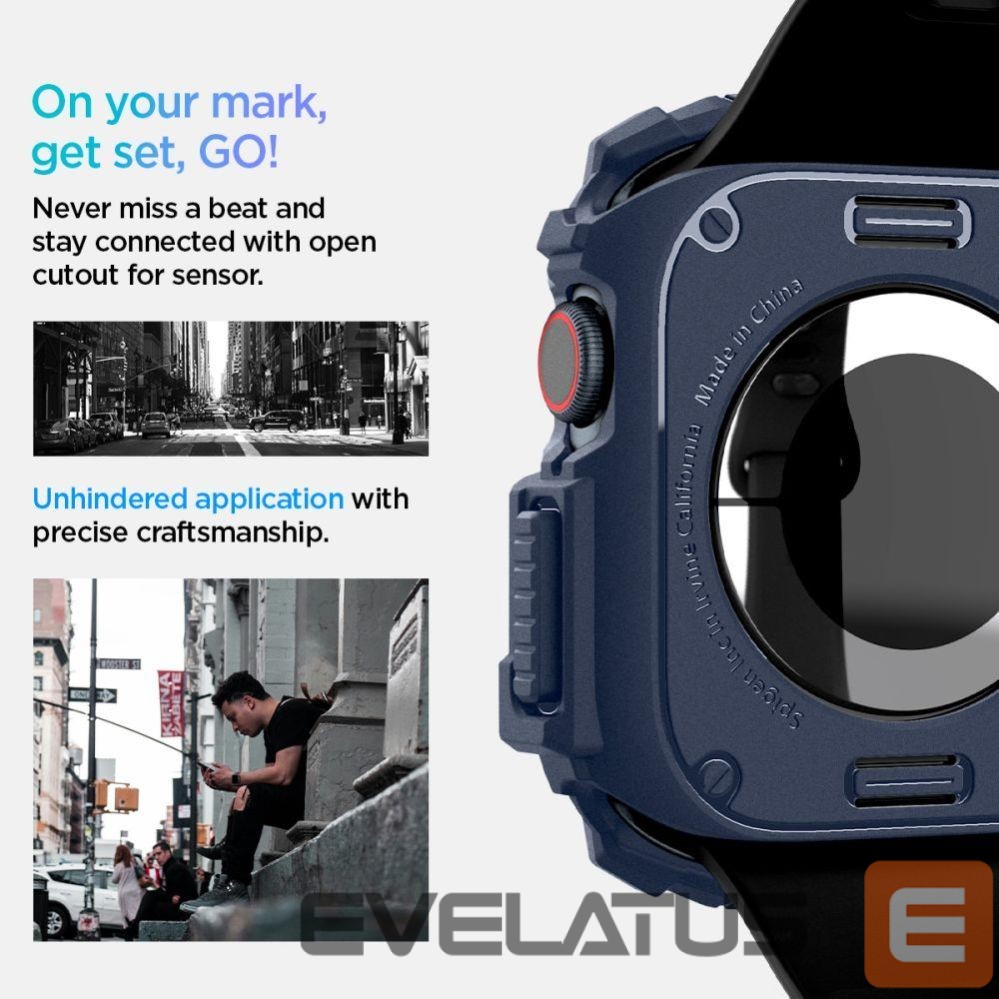 Kitos prekės Spigen Spigen Rugged Armor Case for Apple Watch 10 46mm - Navy Blue