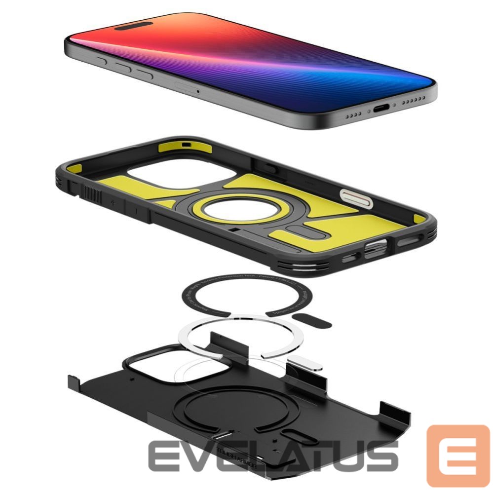 Kitos prekės Spigen Spigen Tough Armor "T" MagSafe case for iPhone 16 Pro Max - black