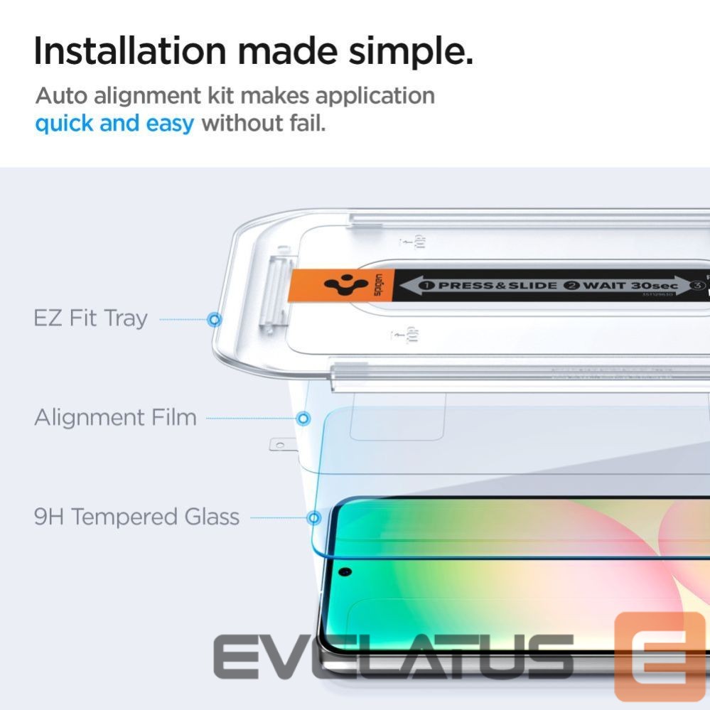 Kitos prekės Spigen Spigen Glas.tR EZ Fit Tempered Glass for Samsung Galaxy S24 FE (2 pcs.)