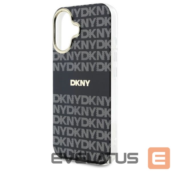 Kitos prekės DKNY DKNY Repeat Texture Pattern With Stripe iPhone 16 Case - Black