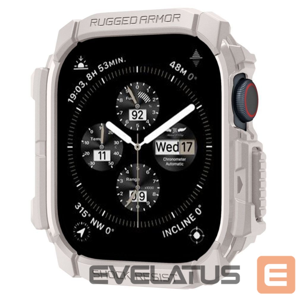 Kitos prekės Spigen Spigen Rugged Armor Strap for Apple Watch 10 46mm - Beige