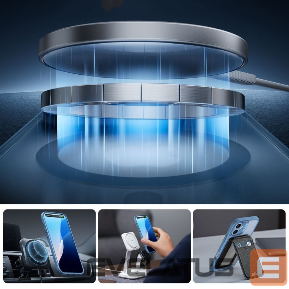 Kitos prekės ESR ESR Classic Pro Set Halolock MagSafe case for iPhone 16 - blue
