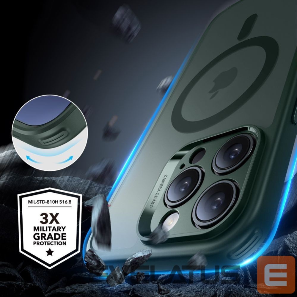 Kitos prekės ESR ESR Classic Pro Set Halolock MagSafe Case for iPhone 16 Pro Max - Green
