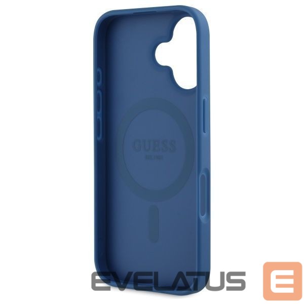 Kitos prekės Guess Guess GUHMP16SP4ROPEMCB iPhone 16 6.1" blue/blue hardcase 4G Flowers Print MagSafe