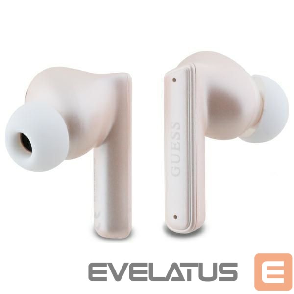 Kitos prekės Guess Guess Bluetooth Headphones GUTWST88MCTGP TWS + Docking Station Pink Capsule Printed Logo