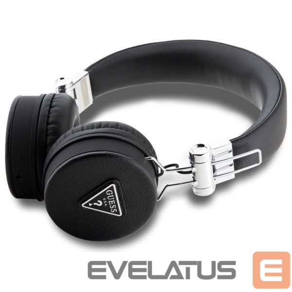 Kitos prekės Guess Guess Bluetooth ENC GUBH70PGTSPSK on-ear headphones black/black Grained Classic Round Shape