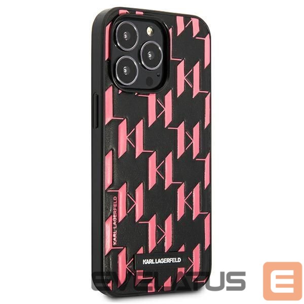 Kitos prekės Karl Lagerfeld Karl Lagerfeld Monogram Plaque iPhone 13 Pro / 13 6.1" Case - Pink