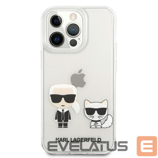 Kitos prekės Karl Lagerfeld Karl Lagerfeld Karl & Choupette Case for iPhone 13 Pro Max 6.7" - Transparent