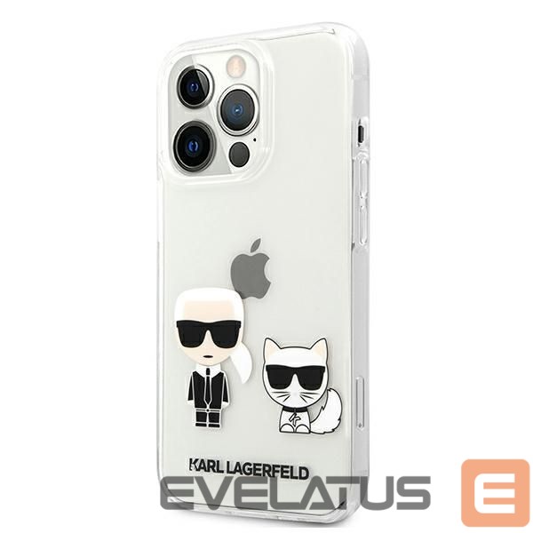 Kitos prekės Karl Lagerfeld Karl Lagerfeld Karl & Choupette Case for iPhone 13 Pro Max 6.7" - Transparent