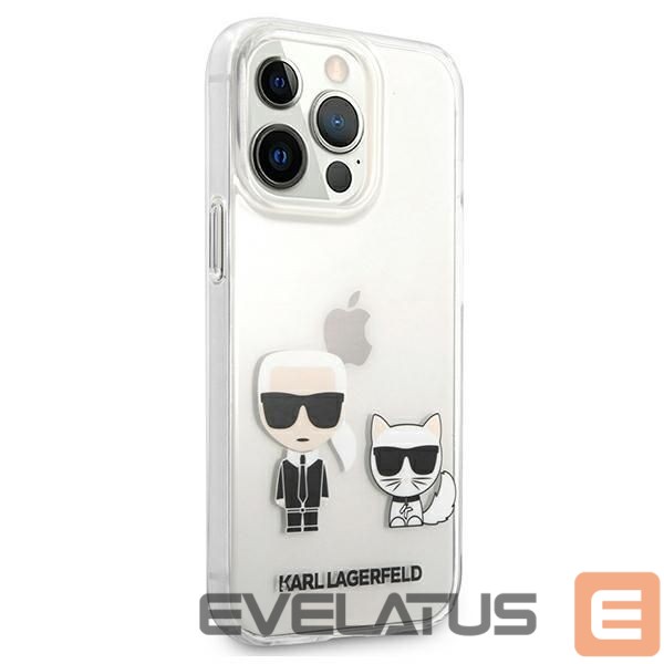 Kitos prekės Karl Lagerfeld Karl Lagerfeld Karl & Choupette Case for iPhone 13 Pro Max 6.7" - Transparent