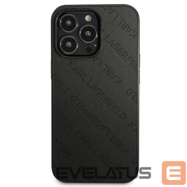 Kitos prekės Karl Lagerfeld Karl Lagerfeld Perforated Allover iPhone 13 Pro Max 6.7" Case - Black