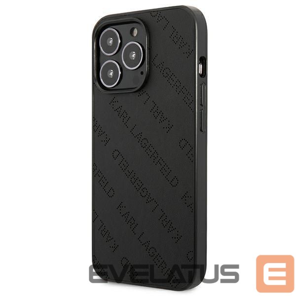 Kitos prekės Karl Lagerfeld Karl Lagerfeld Perforated Allover iPhone 13 Pro Max 6.7" Case - Black