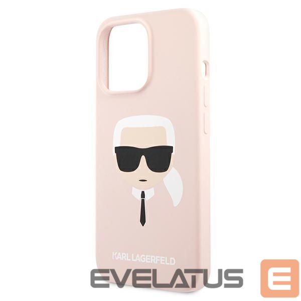 Kitos prekės Karl Lagerfeld Karl Lagerfeld Silicone Karl`s Head Case for iPhone 13 Pro Max 6.7" - Light Pink