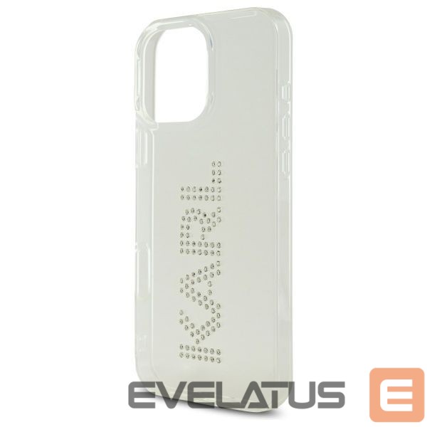 Kitos prekės Karl Lagerfeld Karl Lagerfeld KLHCP16XHKLSTDCT iPhone 16 Pro Max 6.9" Clear Hard Case IML Rhinestones Logo