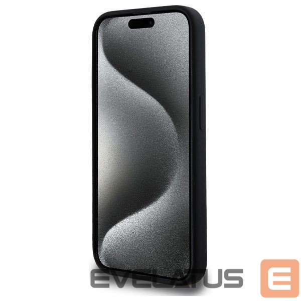 Kitos prekės Karl Lagerfeld Karl Lagerfeld KLHMP15LSKHPPLK iPhone 15 Pro 6.1" black/black hardcase Silicone Karl Head Print MagSafe