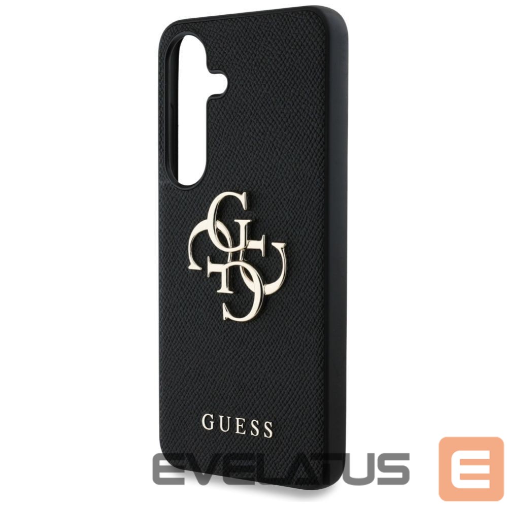 Kitos prekės Guess Guess Grained Big 4G Logo Small Classic Logo case for Samsung Galaxy S25 Plus black