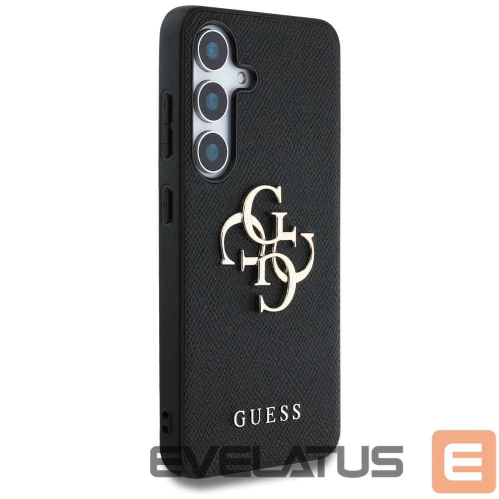 Kitos prekės Guess Guess Grained Big 4G Logo Small Classic Logo case for Samsung Galaxy S25 Plus black
