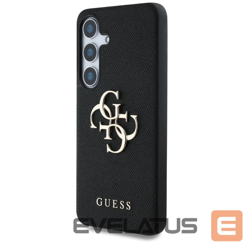 Kitos prekės Guess Guess Grained Big 4G Logo Small Classic Logo case for Samsung Galaxy S25 Plus black