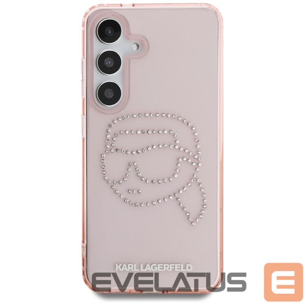 Kitos prekės Karl Lagerfeld Karl Lagerfeld Rhinestones K. Head Logo Samsung Galaxy S25 Case Pink