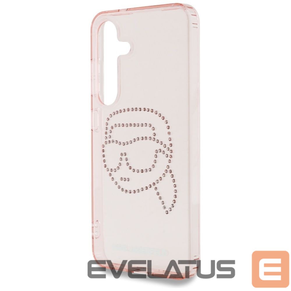 Kitos prekės Karl Lagerfeld Karl Lagerfeld Rhinestones K. Head Logo Samsung Galaxy S25 Case Pink