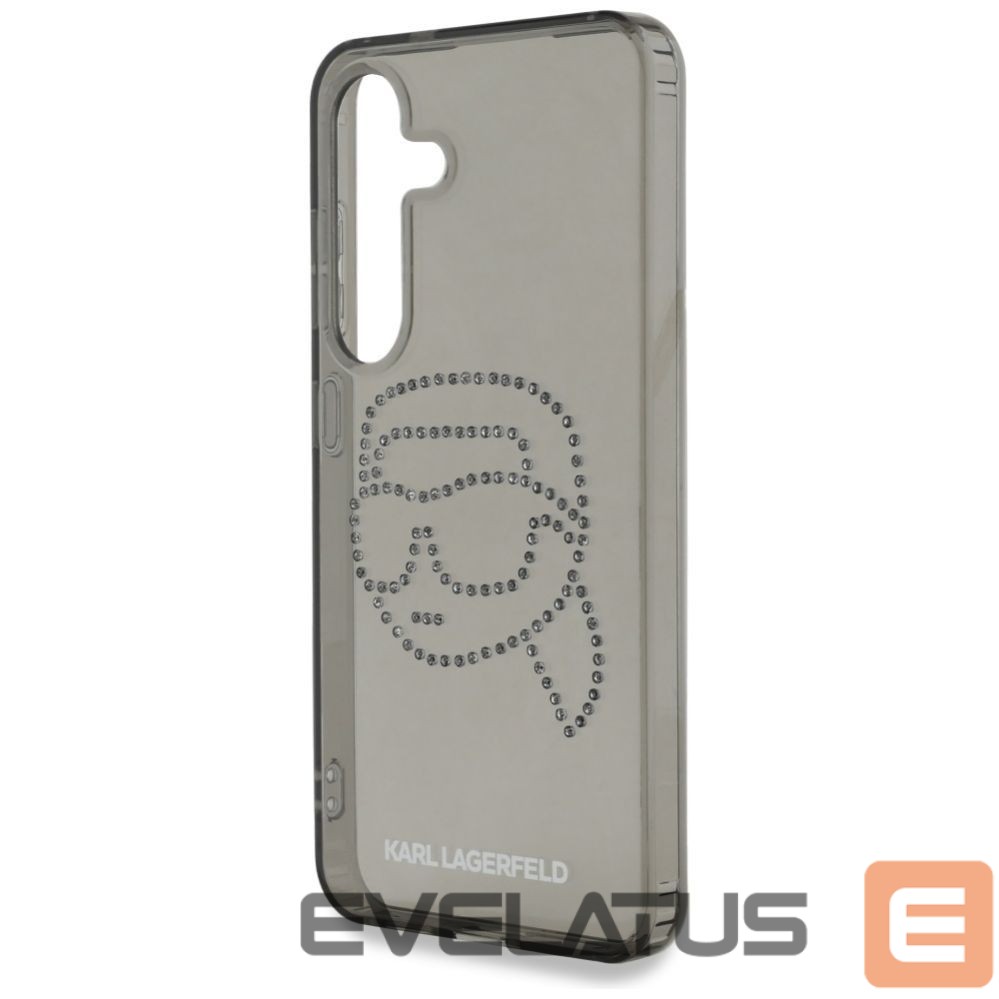 Kitos prekės Karl Lagerfeld Case Karl Lagerfeld Rhinestones Karl Head Logo Samsung Galaxy S25 black