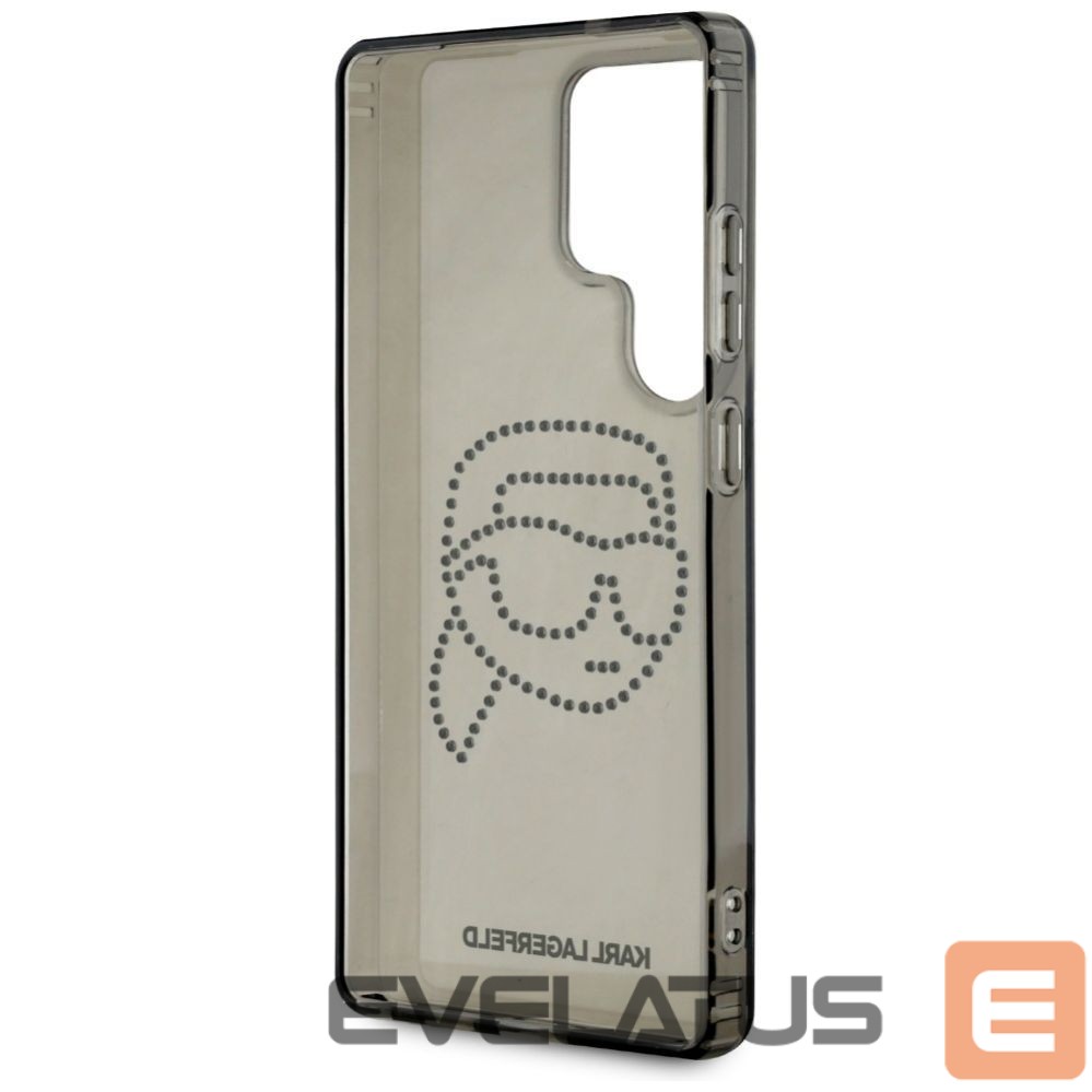Kitos prekės Karl Lagerfeld Case Karl Lagerfeld Rhinestones Karl Head Logo Samsung Galaxy S25 Ultra black