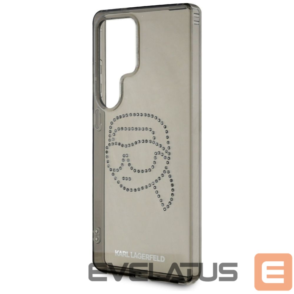 Kitos prekės Karl Lagerfeld Case Karl Lagerfeld Rhinestones Karl Head Logo Samsung Galaxy S25 Ultra black