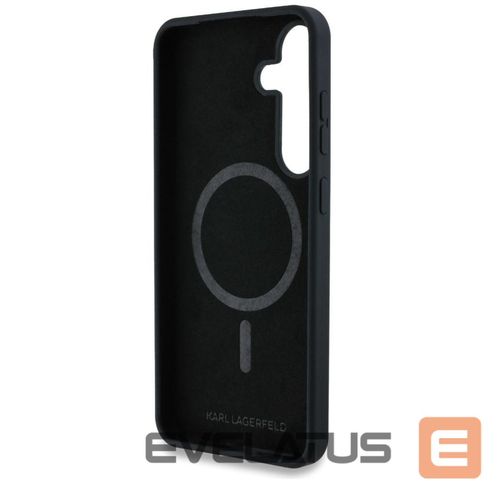 Kitos prekės Karl Lagerfeld Case Karl Lagerfeld Silicone Graffiti Ikonik Printed Logo MagSafe Samsung Galaxy S25 black