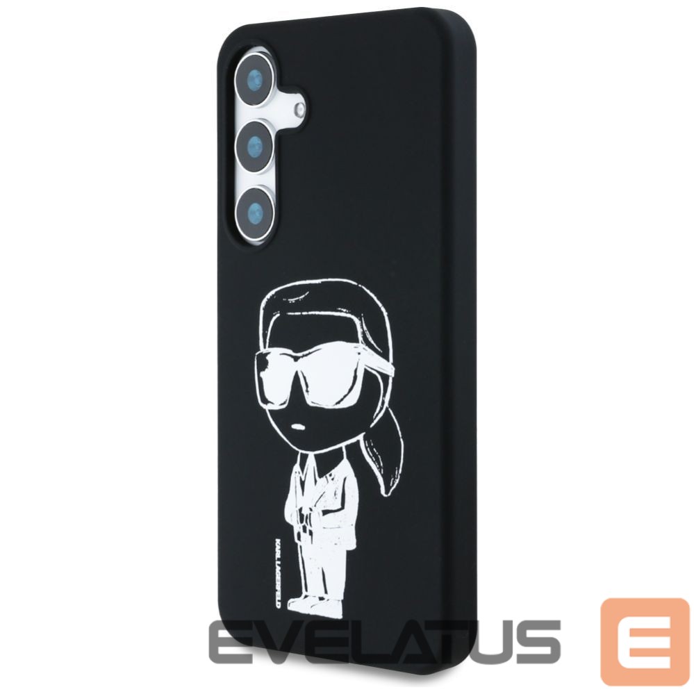 Kitos prekės Karl Lagerfeld Case Karl Lagerfeld Silicone Graffiti Ikonik Printed Logo MagSafe Samsung Galaxy S25 black
