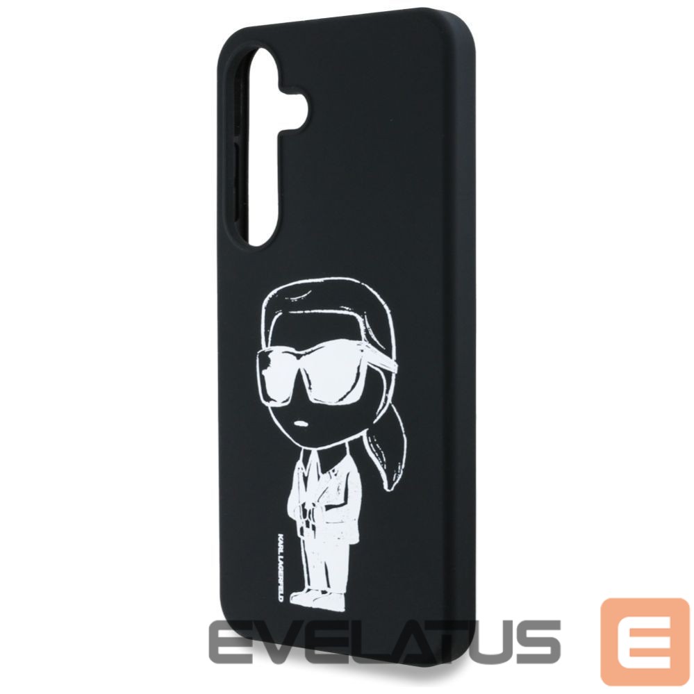 Kitos prekės Karl Lagerfeld Case Karl Lagerfeld Silicone Graffiti Ikonik Printed Logo MagSafe Samsung Galaxy S25 black