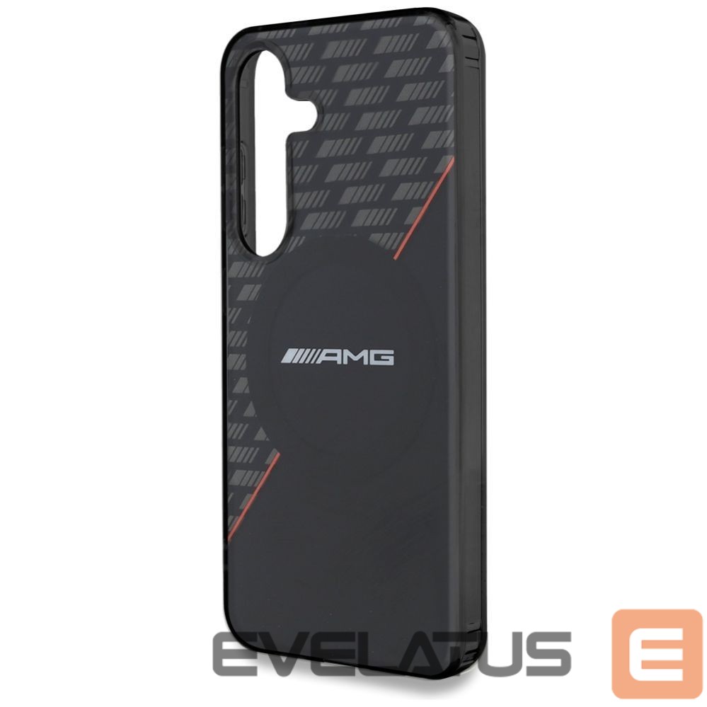 Kitos prekės Mercedes-Benz AMG Double Layer Rhombs MagSafe Case for Samsung Galaxy S25 - Black/Red