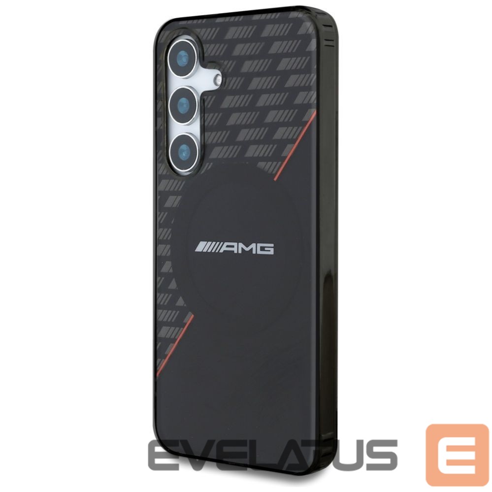 Kitos prekės Mercedes-Benz AMG Double Layer Rhombs MagSafe Case for Samsung Galaxy S25 - Black/Red