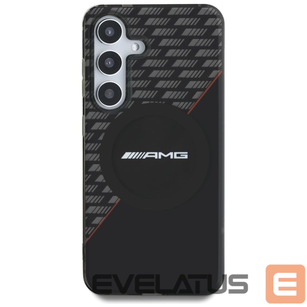 Kitos prekės Mercedes-Benz AMG Double Layer Rhombs MagSafe Case for Samsung Galaxy S25 - Black/Red