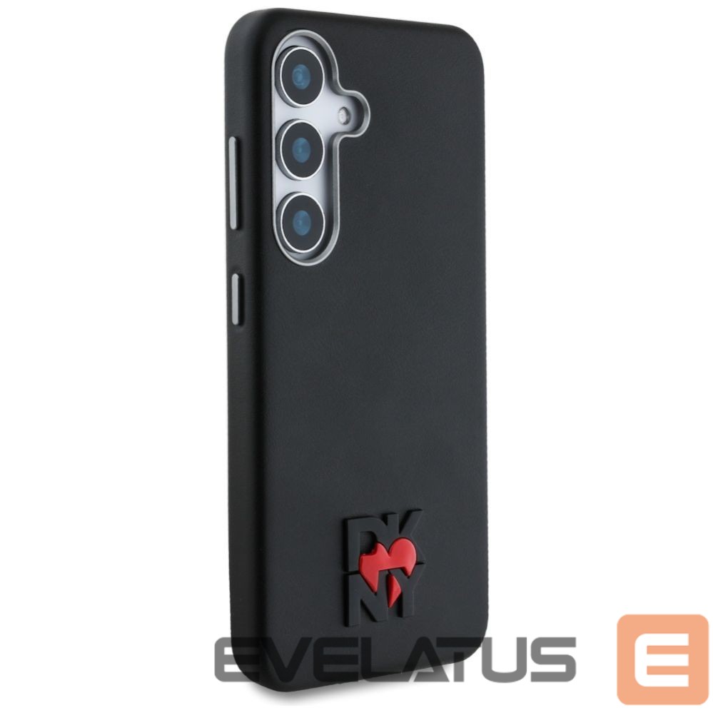 Kitos prekės DKNY DKNY Leather Heart of NY Case for Samsung Galaxy S25 - Black