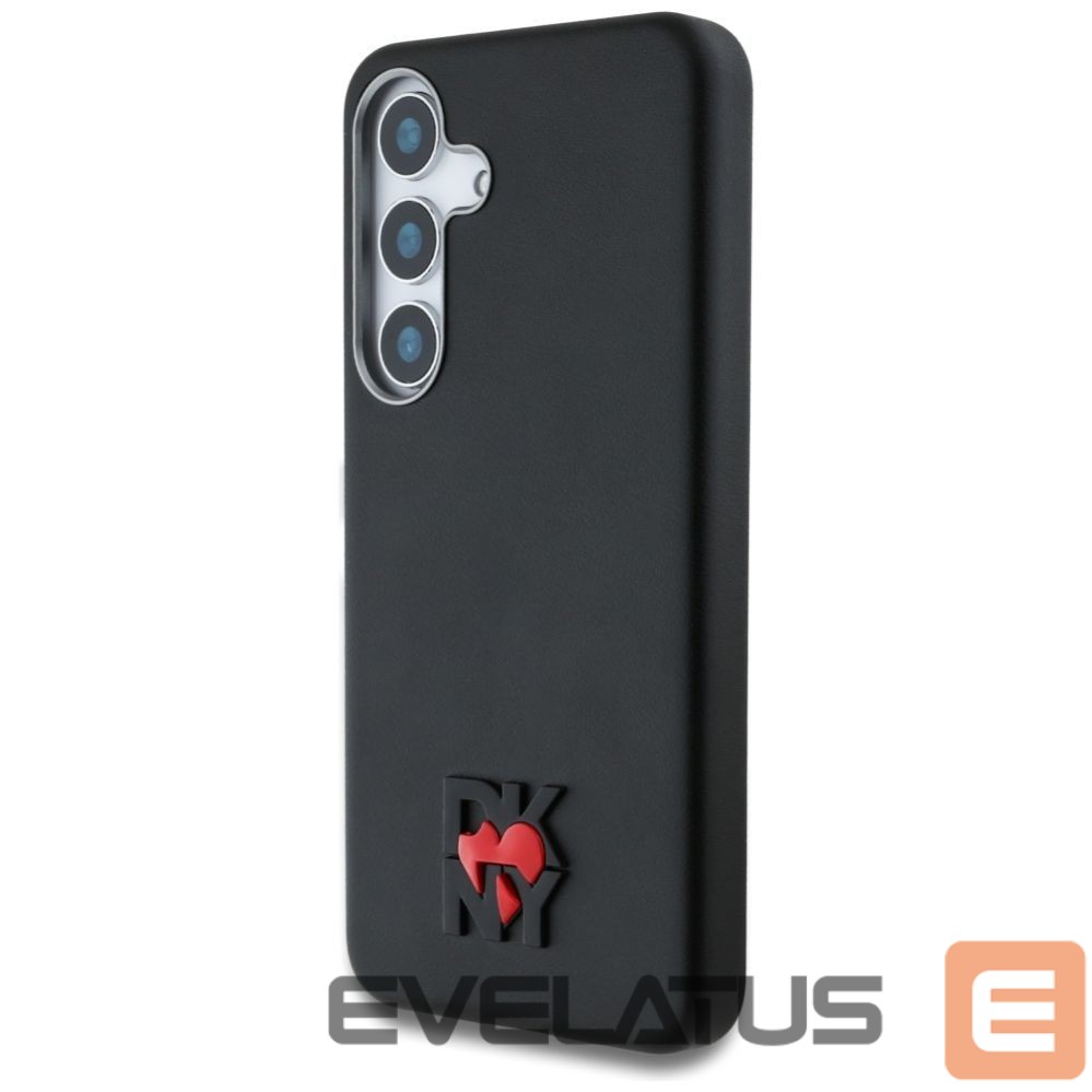 Kitos prekės DKNY DKNY Leather Heart of NY Case for Samsung Galaxy S25 - Black