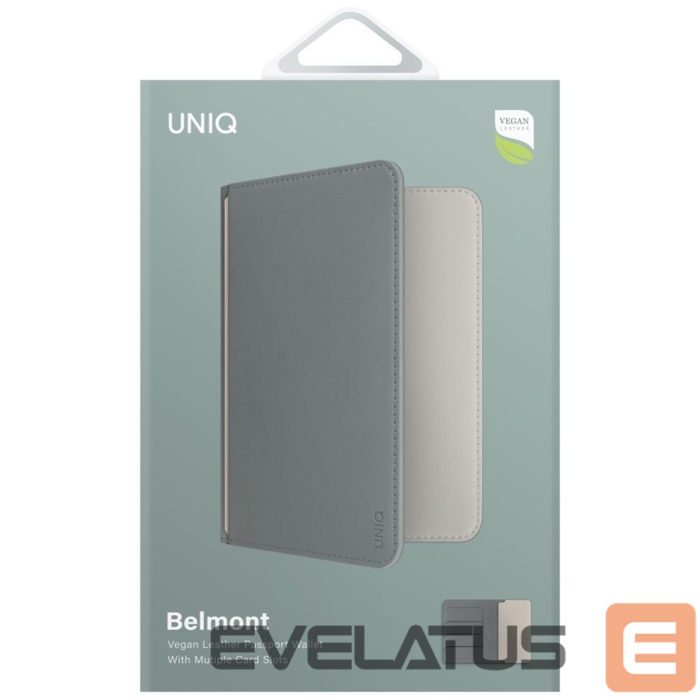 Kitos prekės UNIQ Uniq Belmont RFID Blocking Passport Case - Green/Ivory