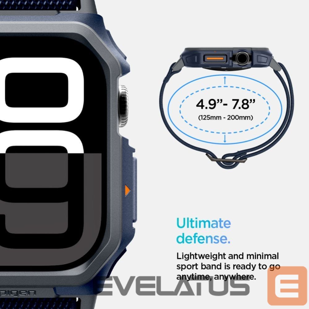 Kitos prekės Spigen Spigen Lite Fit "Pro" Strap for Apple Watch 10 46mm - Navy Blue