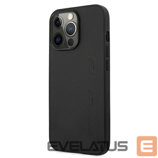Kitos prekės Mercedes-Benz AMG Leather Hot Stamped Case for iPhone 13 Pro / 13 6.1" - Black