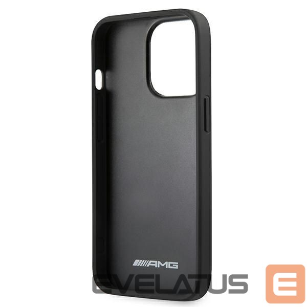 Kitos prekės Mercedes-Benz AMG Leather Hot Stamped Case for iPhone 13 Pro / 13 6.1" - Black