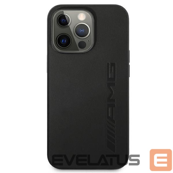 Kitos prekės Mercedes-Benz AMG Leather Hot Stamped Case for iPhone 13 Pro / 13 6.1" - Black